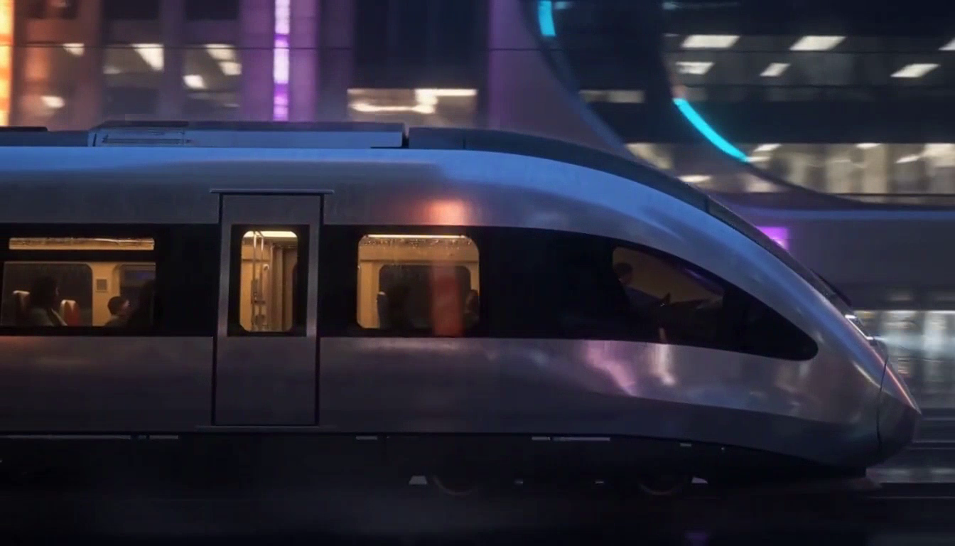 Last frame used to guide the train video